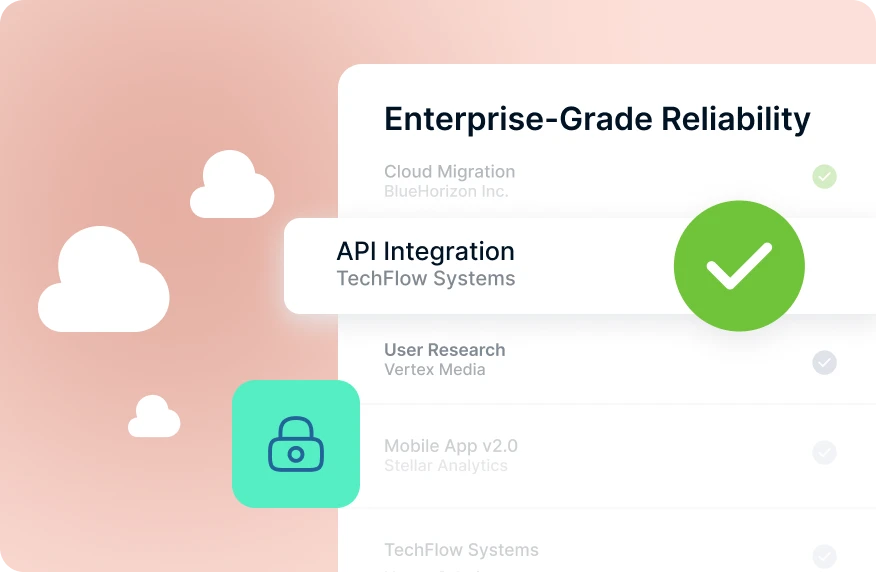 Enterprise-grade reliability with cloud hosting and security